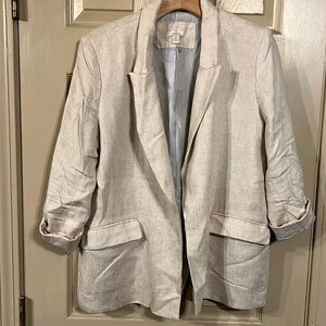 Jules & Leopold linen blazer size L